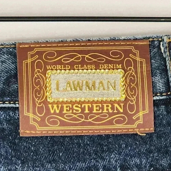 Vintage LAWMAN Western Womens Junior Slim World Class Denim Riding Capris Sz 13 - Picture 6 of 11